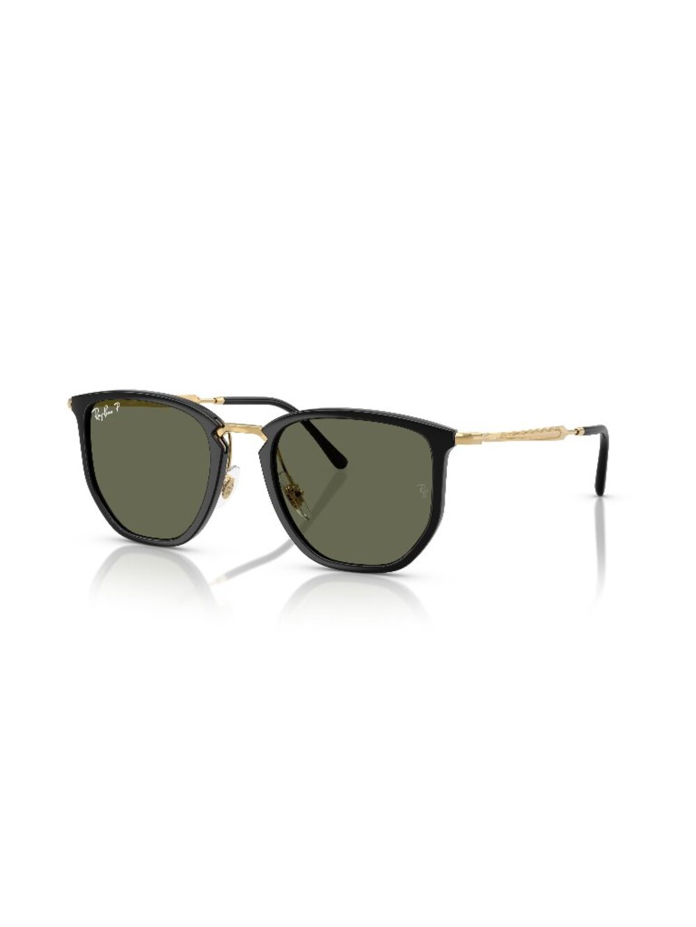 New Ray-Ban Unisex Sunglasses Black Green Lens Injected Frame Ray Ban RB4451 53